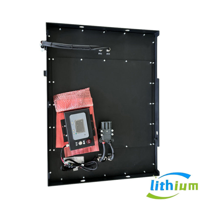 51.2V 460ah แบตเตอรี่ลิตยูที่ติดตั้งแผ่นแสงอาทิตย์ พร้อมเครื่องยกยาง
