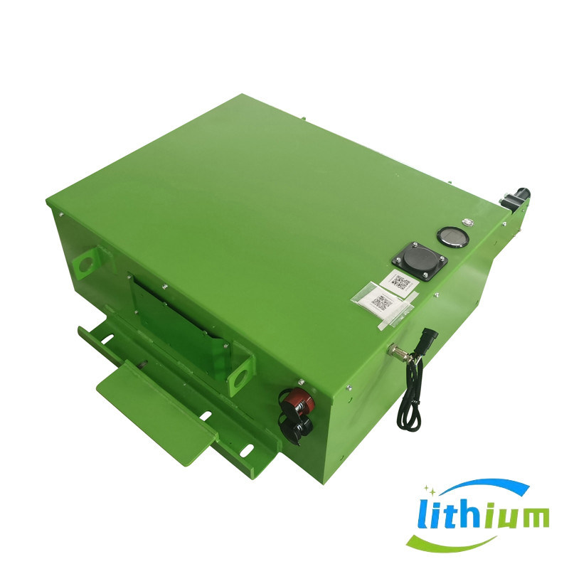 แบตเตอรี่ลิเธียมไอออนสำหรับรถยกสีดำ ความจุ 15Ah อายุการใช้งานยาวนาน ชุดแบตเตอรี่แบบชาร์จไฟได้สำหรับรถยกอุตสาหกรรม